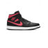 Фото #2 товара Кроссовки Nike Air Jordan 1 Mid Black Siren Red (Черный)