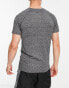 HIIT training t-shirt in black marl