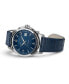 Men's Swiss Automatic Jazzmaster Viewmatic Blue Leather Strap Watch 40mm