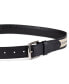 Men's Tri-Color Ribbon Inlay Leather Belt