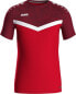 Jako Iconic T-Shirt Heren - Rood / Bordeaux