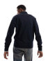 Fred Perry half zip sweatshirt in navy M - фото #8