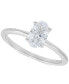 ფოტო #1 პროდუქტის IGI Certified Lab Grown Diamond Oval Solitaire Engagement Ring (1 ct. t.w.) in 14k White Gold