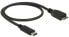 Фото #4 товара Delock 0.5m USB3.1 C - MicroUSB3.1 B - 0.5 m - USB C - Micro-USB B - USB 3.2 Gen 2 (3.1 Gen 2) - Male/Male - Black