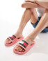 Tommy Jeans flag sliders in pink Розовый, 38 - фото #4