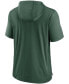 Фото #2 товара Men's Heather Charcoal, Green Green Bay Packers Performance Hoodie T-shirt