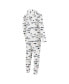 ფოტო #2 პროდუქტის Men's White New England Patriots Allover Print Docket Union Full-Zip Hooded Pajama Suit