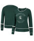 Фото #1 товара Women's Green Michigan State Spartans Heathrow Super Soft Long Sleeve T-shirt