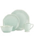 Фото #1 товара Dinnerware, French Perle Bead White 4-Piece Place Setting