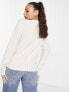 Фото #2 товара Vero Moda Tall round neck jumper in cream