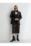 Фото #20 товара Midi Dantel Elbise Transparan İnce Askılı Fırfırlı Pencere Detaylı
