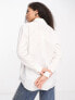 River Island poplin boyfriend shirt in white