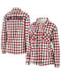 ფოტო #2 პროდუქტის Women's Oatmeal New Jersey Devils Plaid Button-Up Shirt Jacket