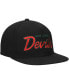 Mitchell Ness Men's Black New Jersey Devils Core Team Script 2.0 Snapback Hat - фото #2