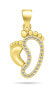 Beautiful gold-plated pendant with zircons Imprints PT61Y