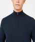 ფოტო #3 პროდუქტის Men's Merino Half Zip Sweater