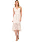 ფოტო #1 პროდუქტის Women's Lace Flounce Midi Dress