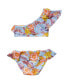 ფოტო #3 პროდუქტის Toddler, Child Girls Boho Tropical Sustainable One Shoulder Frill Bikini