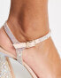 Фото #8 товара Madden Girl Disco-R heeled sandals in silver rhinestone