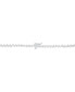 Cubic Zirconia Fancy 18" Collar Necklace in Sterling Silver