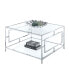 Town Square Chrome Square Coffee Table