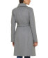Фото #2 товара Women's Wool Blend Belted Wrap Coat