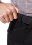 Фото #3 товара Haggar Men's Premium No Iron Classic Fit Pleated Casual Pants Black 34Wx32L