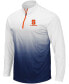 Фото #2 товара Куртка на молнии четверть-зип с логотипом команды Colosseum Mens Navy Syracuse Orange Magic.