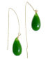 ფოტო #2 პროდუქტის Waterdrop — Lab jade drop earrings
