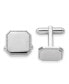 Фото #1 товара Kelly Waters Rhodium-plated Square Beaded Engravable Cuff Links