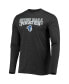 Men's Blue, Heathered Charcoal Seton Hall Pirates Meter Long Sleeve T-shirt and Pants Sleep Set