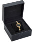 ფოტო #4 პროდუქტის Women's Swiss Gold Ion Plated Stainless Steel Bangle Bracelet Watch 28mm