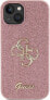 Guess Guess GUHCP15SHG4SGP iPhone 15 6.1" różowy/pink hardcase Glitter Script Big 4G