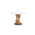 Dining Table Home ESPRIT Marble Acacia 106 x 106 x 76 cm