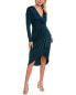 Фото #1 товара Badgley Mischka Slinky Midi Dress Women's Blue 2