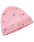 Scott & Scott London Embroidered Heart Cashmere Beanie Women's Pink