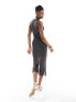 Фото #5 товара Extro & Vert pintripe sleeveless maxi dress in mesh