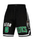 Фото #2 товара Men's Jayson Tatum Black Boston Celtics Player Name and Number Shorts