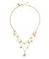 Фото #2 товара COACH faux Stone Signature Mixed Charm Layered Necklace