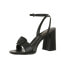 Фото #2 товара Sam & Libby Women's Black Ankle Strap High-Heel Party Jordan Sandal Size US 8