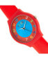 ფოტო #2 პროდუქტის Unisex Jubilee Orange Leatherette Strap Watch 36mm