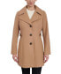 Фото #1 товара Women's Petite Single-Breasted Notched-Collar Peacoat, Created for Macy's