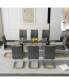 Фото #1 товара Ultra Modern Extendable Dining & Display Table with Mid-Century Style