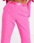 ASOS DESIGN Petite tux cigarette trouser in bright pink