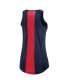 ფოტო #4 პროდუქტის Women's Navy Cleveland Guardians Right Mix High Neck Tank Top