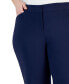 Фото #4 товара Plus Size Curvy-Fit Straight-Leg Pants, Created for Macy's