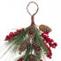 Фото #2 товара Дверная вешалка Рождество Красный Зеленый Натуральный Пластик Ананасы 42 cm