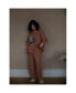ფოტო #2 პროდუქტის Women's Maternity Lightweight Linen Pajama Bottom