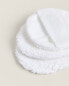 Pack of reusable cotton makeup-removal pads (pack of 3)