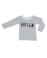 Фото #3 товара Костюм для малышей Earth Baby Outfitters Набор пижам для малышей или детей "Привет"